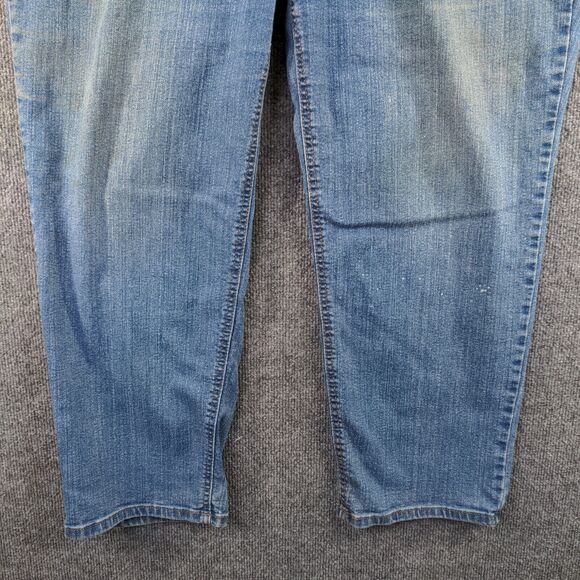 JMS Classic Stretch Denim Jeans Womens Plus Size 20W Blue 5-Pocket Stone Wash - Picture 7 of 13